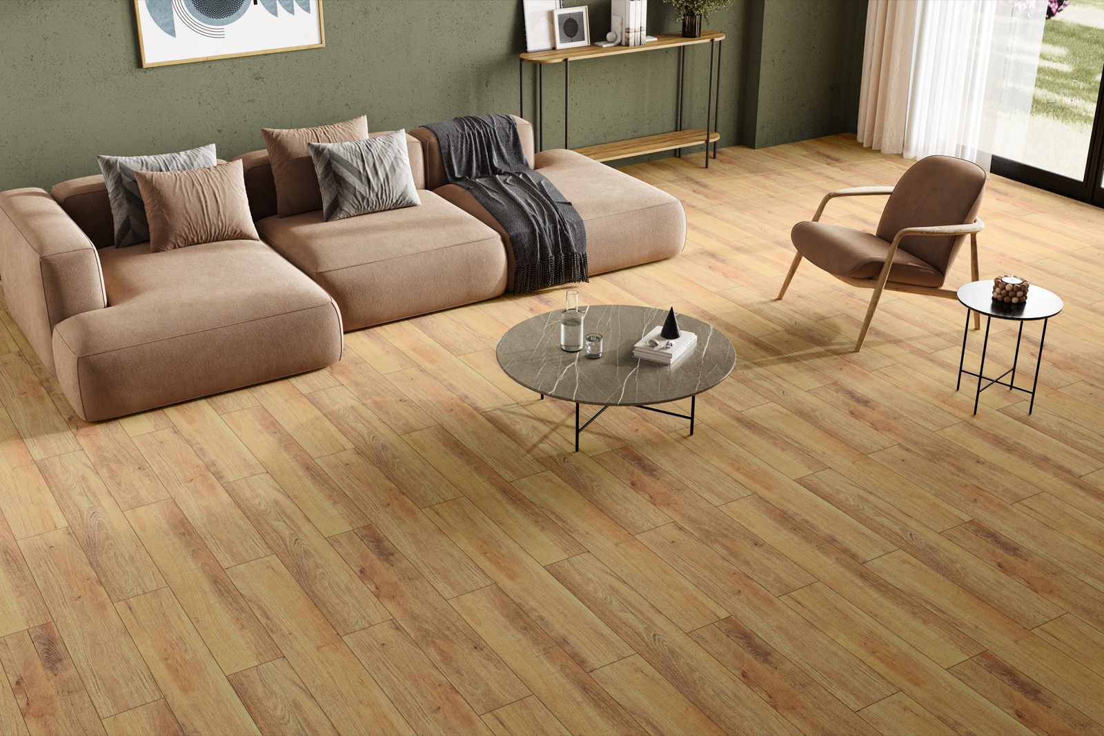 Golden Birch porcelain wood preview