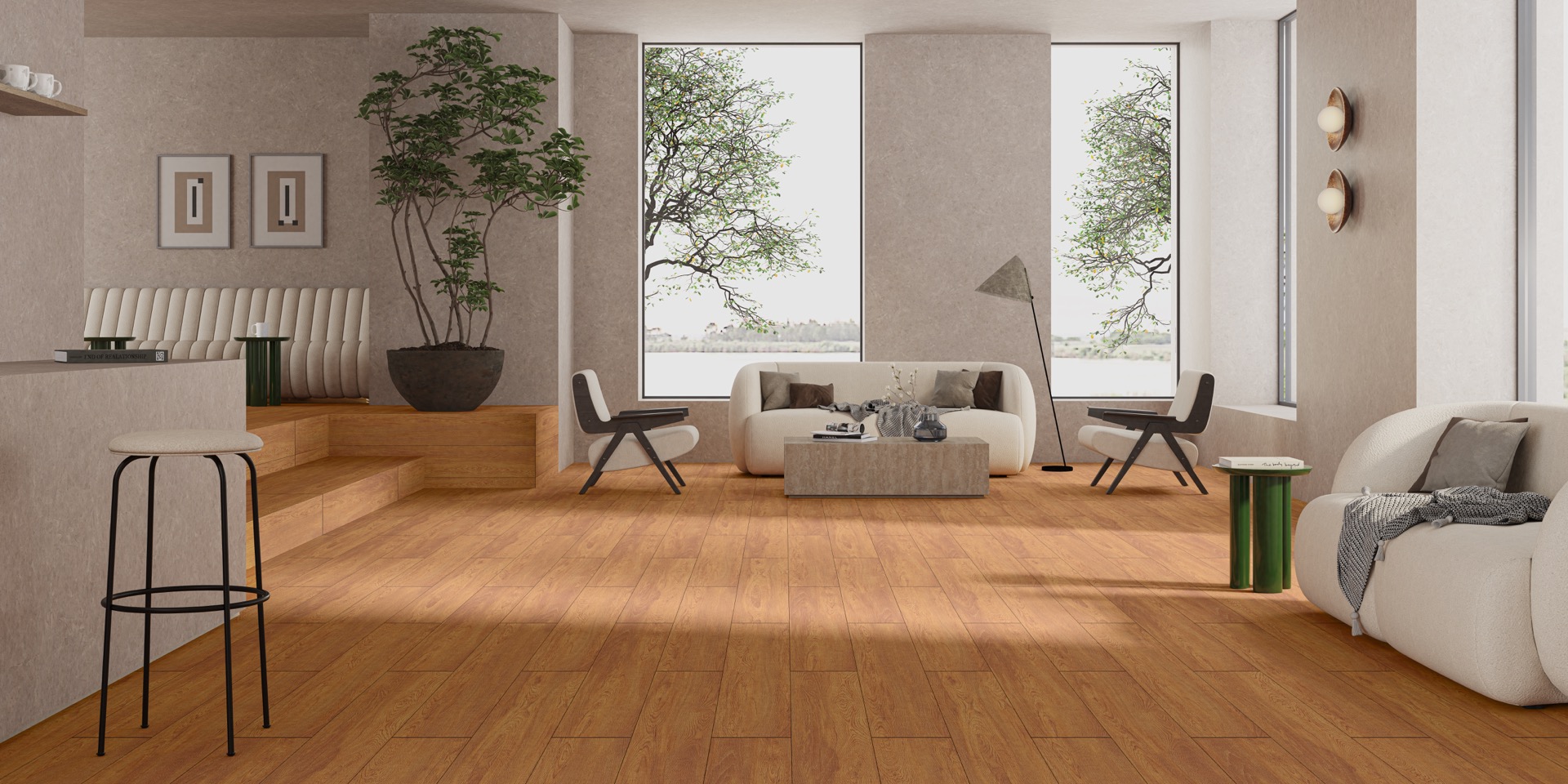 Sunrise Oak porcelain wood preview